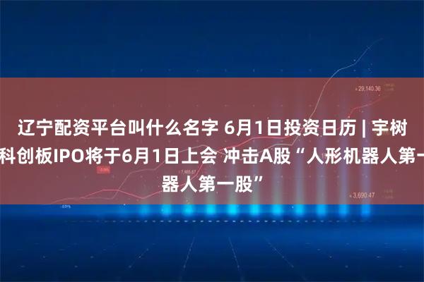 辽宁配资平台叫什么名字 6月1日投资日历 | 宇树科技科创板IPO将于6月1日上会 冲击A股“人形机器人第一股”